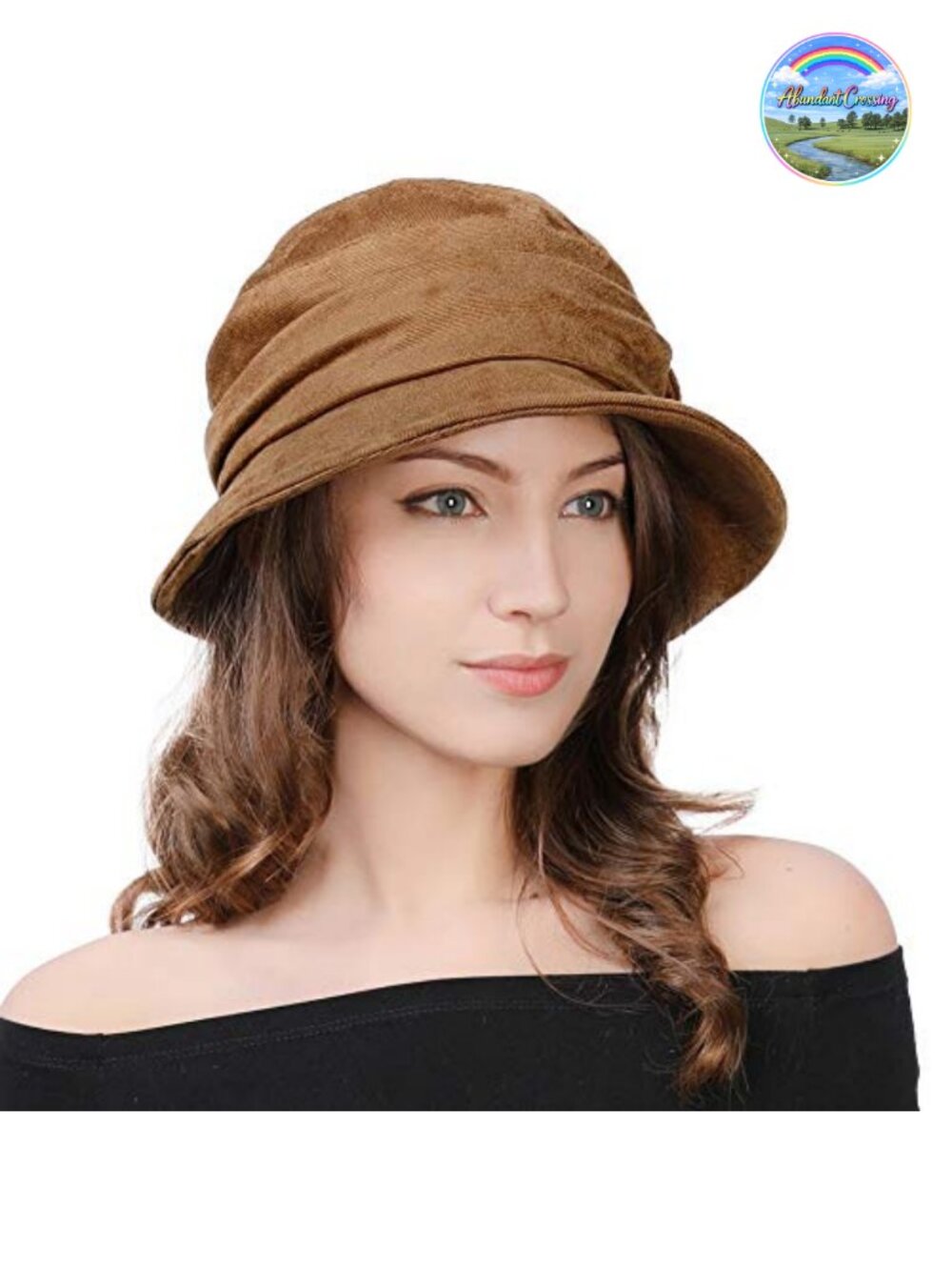 Womens Vintage 1920s Cloche Bucket Hat Packable Floppy Winter Party